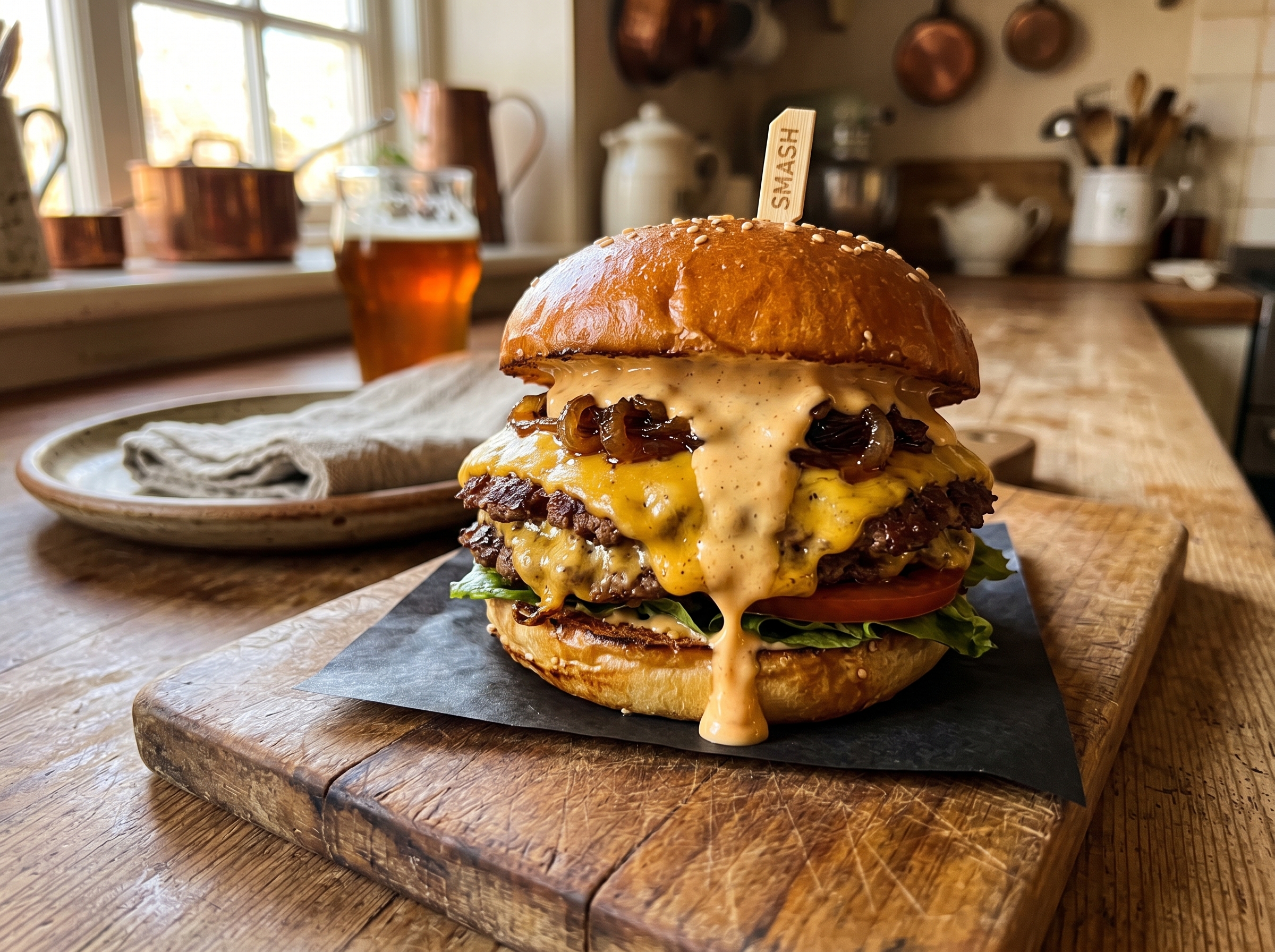 Rustic Smash Burger
