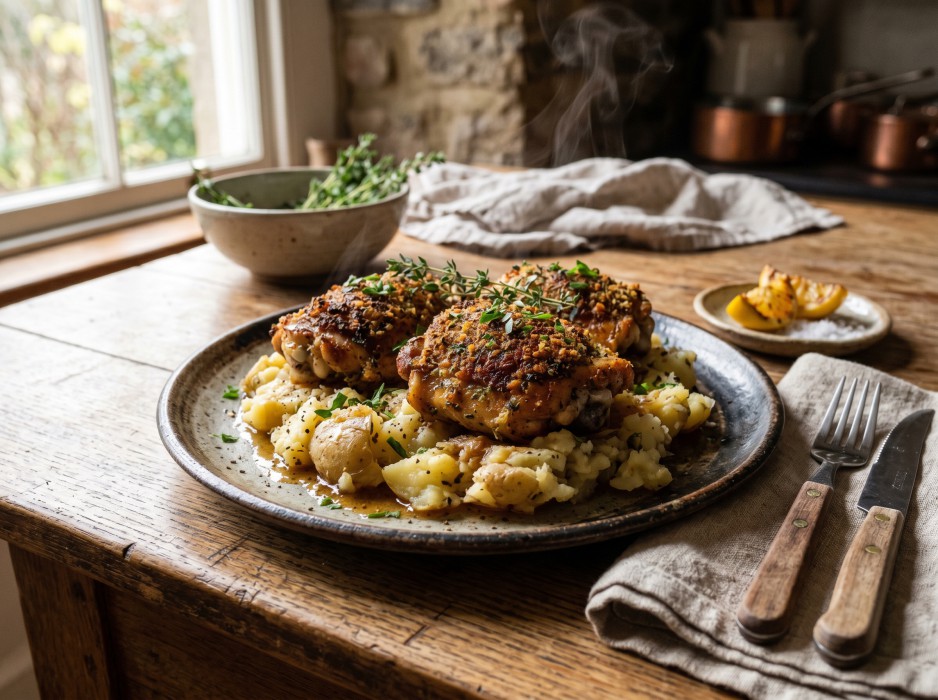 Rustic roasted chicken