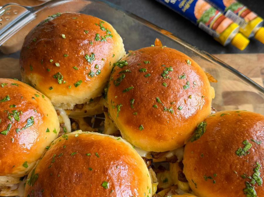 Beef Slider Buns con Burger Sauce