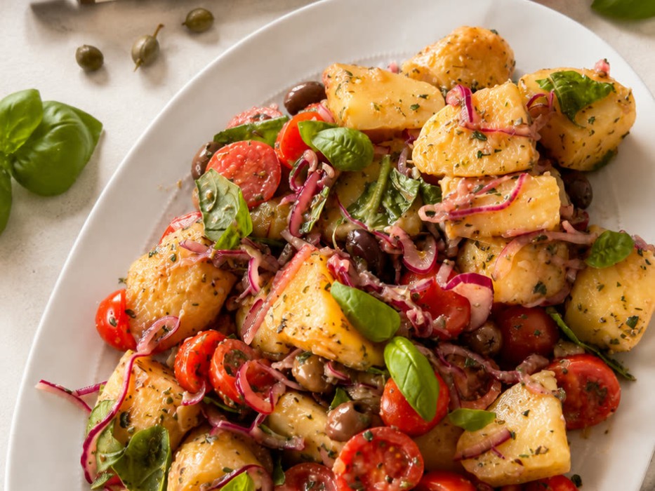 Pantesca Salad with Caper Paste